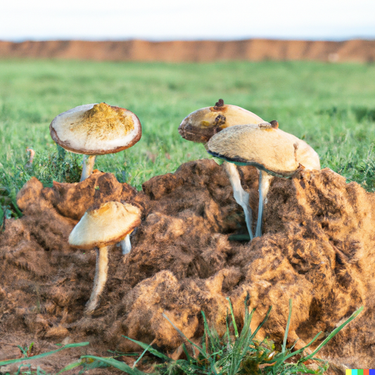 do you have to use cow dung to grow mushrooms