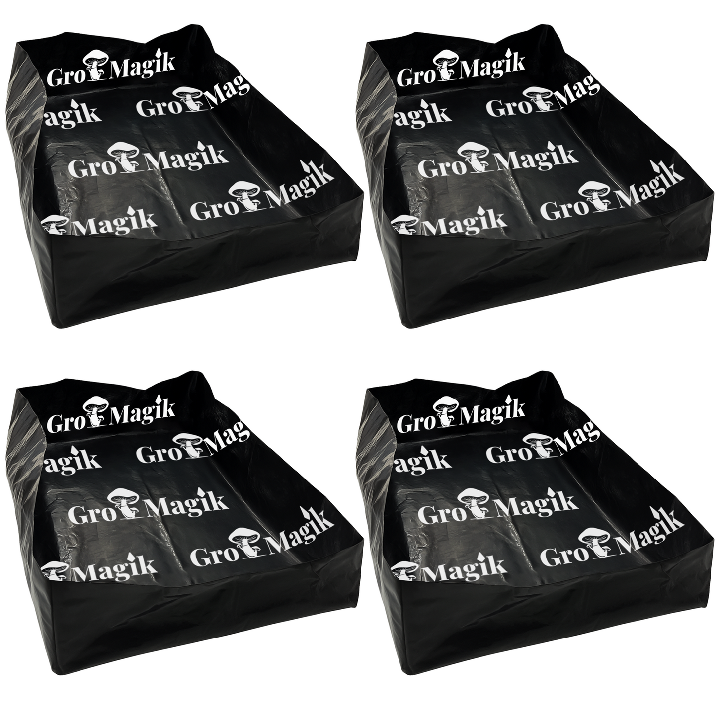Gro Magik Pack Monotub Liners, Pre-Cut and Folded, Fits 66 - 68-Quarts Monotub, Storage Totes or Plastic Liners for Mushroom Monotub, 3 Count