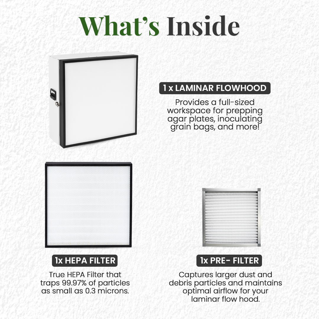 Laminar Flowhood with HEPA Filter and Pre-Filter Bundle
