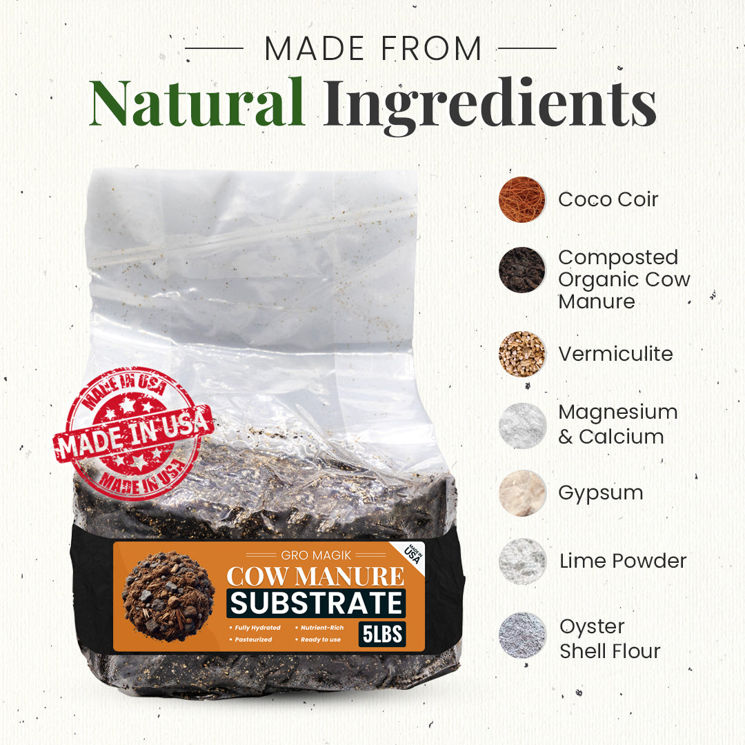 cow manure substrate ingredients