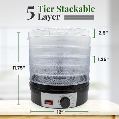 5 stackable trays