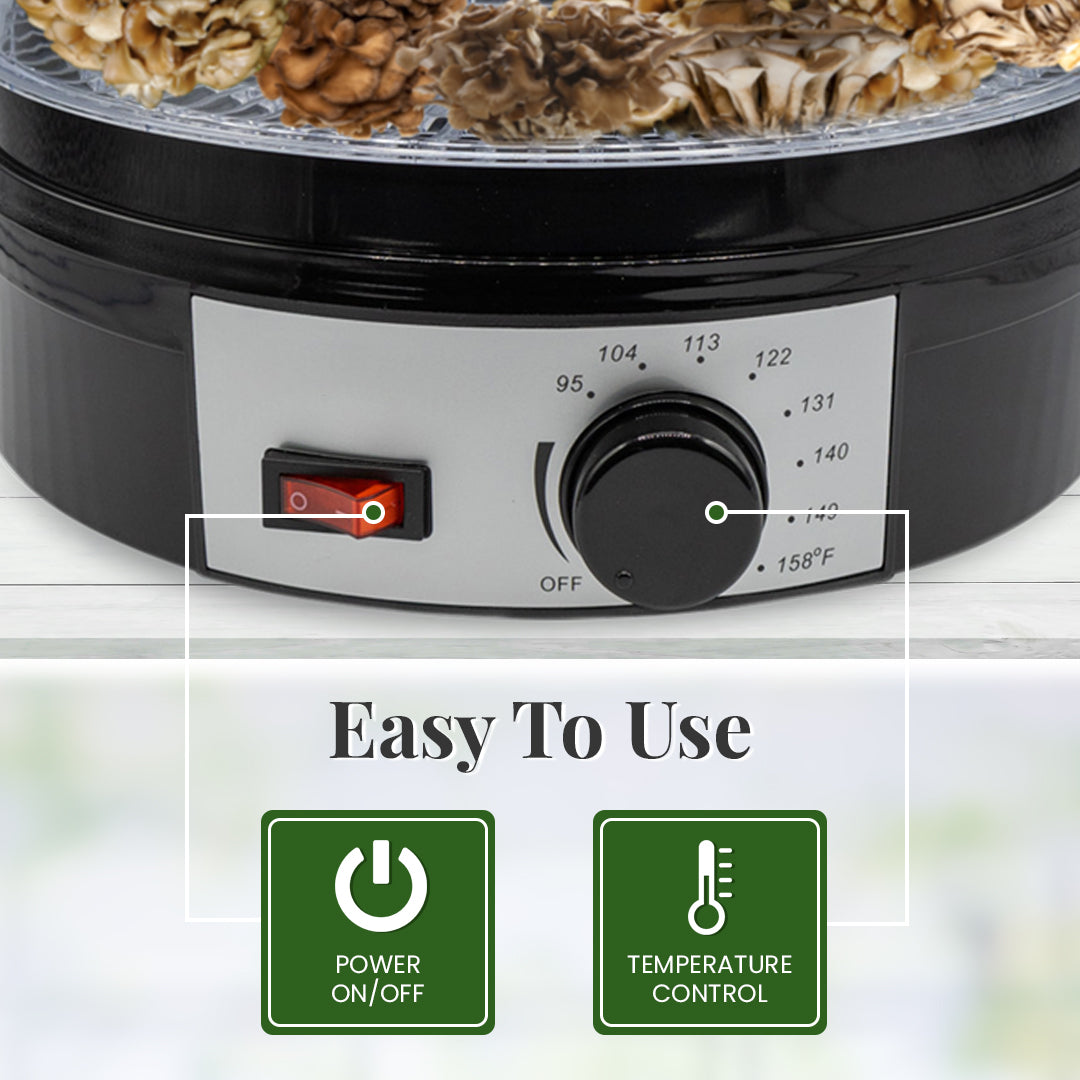 easy to use mushroom dehydrator